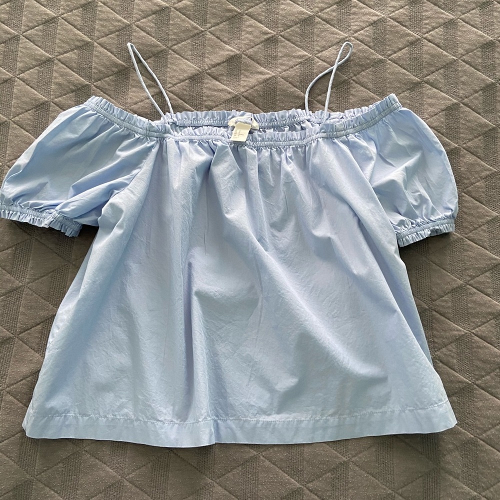h&m off the shoulder cotton top